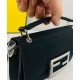 Replicas Fendi Baguette Funda para teléfono 7AS142 Negro Baratos