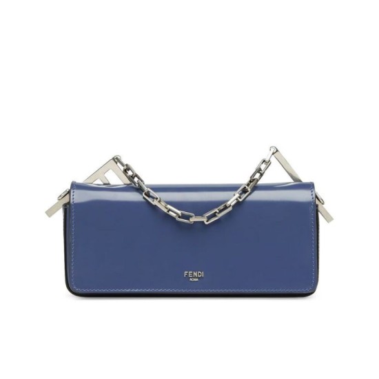 Replicas Fendi First Sight Mini Bolso 8BS072 Azul Baratos