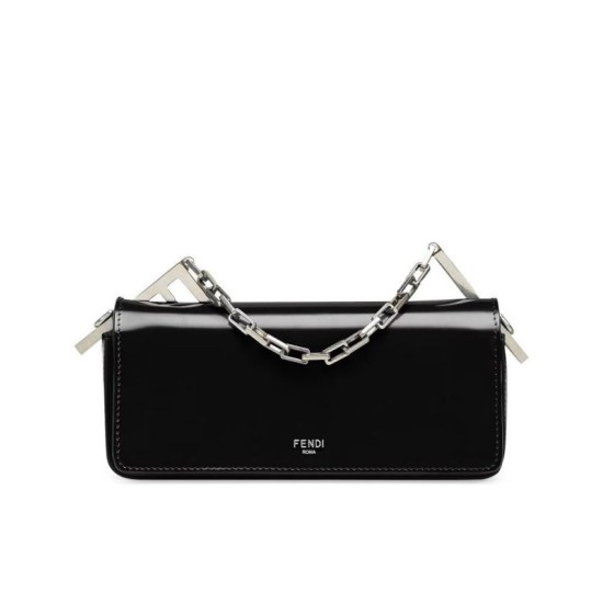 Replicas Fendi First Sight Mini Bolso 8BS072 Negro Baratos