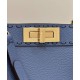 Replicas Bolso Fendi Peekaboo ISeeU mediano 8BN321 azul Baratos