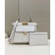 Replicas Bolso tote mediano Fendi Peekaboo ISeeU 8BN321 Blanco Baratos