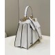 Replicas Bolso tote mediano Fendi Peekaboo ISeeU 8BN321 Blanco Baratos