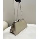 Replicas Bolso Fendi Peekaboo Cut Mediano 8BN340 Verde Baratos