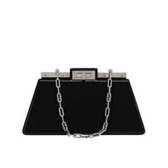 Replicas Bolso Fendi Peekaboo Cut Mediano 8BN340 Negro Baratos