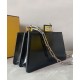 Replicas Bolso Fendi Peekaboo Cut Petite 8BN339 Negro Baratos