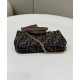 Replicas Fendi Baguette Pouch 8BS073 Bolso Café Baratos