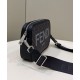 Replicas Bolso de tela Fendi Camera Case FF 7M0286 Negro Baratos