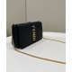 Replicas Fendi Cartera Fendigraphy con cadena 8BS076 Negro Baratos