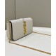 Replicas Fendi Cartera Fendigraphy con cadena 8BS076 Crema Baratos