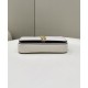 Replicas Fendi Cartera Fendigraphy con cadena 8BS076 Crema Baratos