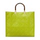 Replicas Bolso tote Fendi Medium Sunshine con motivo FF 8BH386 Verde Baratos