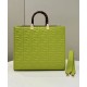 Replicas Bolso tote Fendi Medium Sunshine con motivo FF 8BH386 Verde Baratos