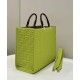 Replicas Bolso tote Fendi Medium Sunshine con motivo FF 8BH386 Verde Baratos