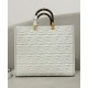 Replicas Bolso tote Fendi Medium Sunshine con motivo FF 8BH386 Crema Baratos