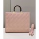 Replicas Bolso tote Fendi Medium Sunshine con motivo FF 8BH386 Rosa Baratos