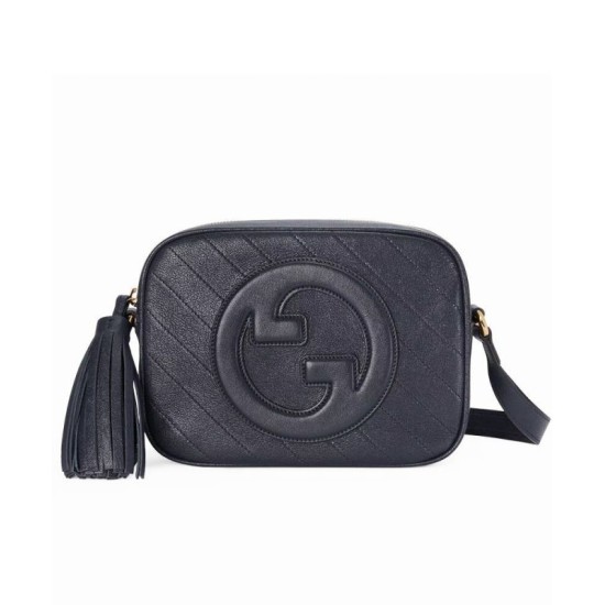 Replicas Gucci Blondie Pequeño Bolso De Hombro 742360 Azul Oscuro Baratos