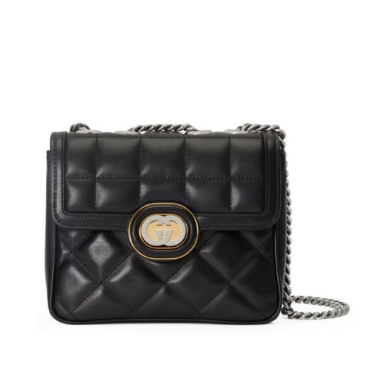 Replicas Gucci Deco Mini Bolso De Hombro 741457 Negro Baratos