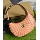 Replicas Gucci GG Marmont Matelasse Mini Bolso 699514 Rosa Baratos