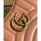 Replicas Gucci GG Marmont Matelasse Mini Bolso 699514 Rosa Baratos