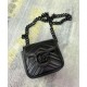 Replicas Gucci GG Marmont Cinturón Bolsa 739599 Negro Baratos