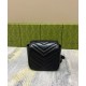 Replicas Gucci GG Marmont Cinturón Bolsa 739599 Negro Baratos