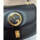 Replicas Gucci Blondie Top-handle Bag 735101 Negro Baratos