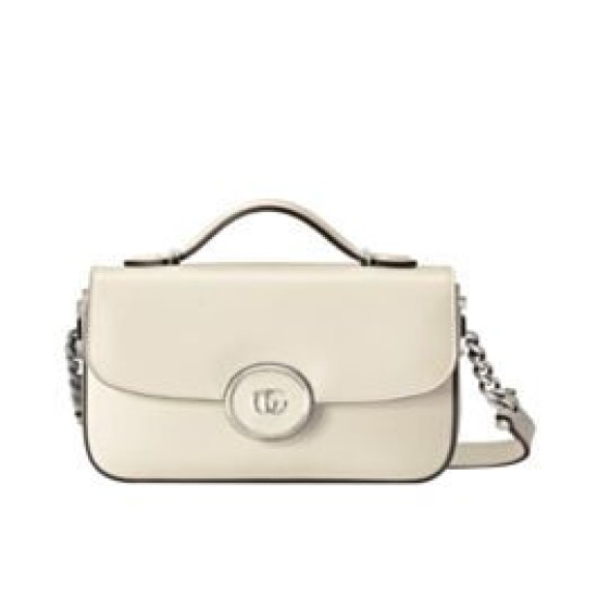 Replicas Minibolso de hombro Gucci Petite GG 739722 Crema Baratos