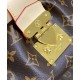 Replicas Louis Vuitton Monogram Clutch M46544 Marrón Baratos