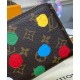 Replicas Cartera Louis Vuitton LV x YK Zippy M81864 Marrón Baratos