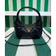 Replicas Minibolso Prada de piel de napa con pespuntes 1BA384 Negro Baratos