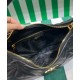 Replicas Prada Bolso grande de piel de napa pespunteada 1BC183 Negro Baratos