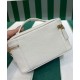 Replicas Minibolso de piel Prada 1BH202 Blanco Baratos