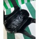 Replicas Bolso tote mediano Prada de piel de napa con pespuntes 1BG450 Negro Baratos