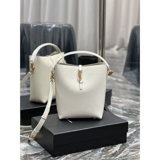 Replicas YSL Saint Laurent Le 5 A 7 Bolso bombonera blanco Baratos