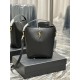 Replicas YSL Saint Laurent Le 5 A 7 Bolso bombonera negro Baratos