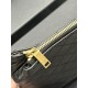 Replicas YSL Saint Laurent Gaby Neceser con cremallera 23CM Negro Baratos