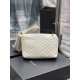 Replicas YSL Saint Laurent Gaby Neceser con cremallera 23CM Blanco Baratos