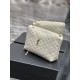 Replicas YSL Saint Laurent Gaby Neceser con cremallera 23CM Blanco Baratos