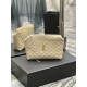 Replicas YSL Saint Laurent Gaby Neceser con cremallera 23CM Albaricoque Baratos