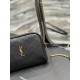 Replicas YSL Saint Laurent Gaby Bolso con cremallera y cadena 18cm Negro Baratos