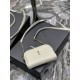 Replicas YSL Saint Laurent Gaby Bolso con cremallera y cadena 18cm Blanco Baratos