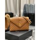 Replicas YSL Saint Laurent Bolso Sobre Grande Mix Matelasse Caramel 31cm Baratos