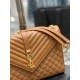 Replicas YSL Saint Laurent Bolso Sobre Grande Mix Matelasse Caramel 31cm Baratos