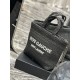 Replicas YSL Saint Laurent Rive Gauche bolso tote bordado negro Baratos