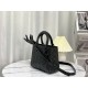 Replicas Bolso Christian Dior mediano Lady Dior My Abcdior Piel de becerro Cannage negra con motivo de rombos Baratos Imitacion