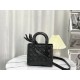 Replicas Bolso Christian Dior mediano Lady Dior My Abcdior Piel de becerro Cannage negra con motivo de rombos Baratos Imitacion