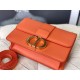 Replicas Christian Dior 30 Montaigne Bolsos Latte Box Piel de becerro naranja Baratos Imitacion