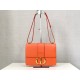 Replicas Christian Dior 30 Montaigne Bolsos Latte Box Piel de becerro naranja Baratos Imitacion