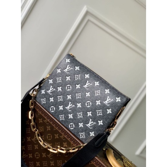 Replicas Louis Vuitton Coussin PM H27 Chain Bag M23071 Negro Baratos Imitacion