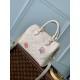 Replicas Louis Vuitton LV x YK Speedy Bandoulière 25 M46415 Beige Baratos Imitacion